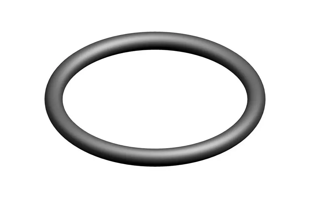 O-Ring in schwarzer Farbe, gefertigt aus flexiblem Material, mit runder Form und gleichmäßiger Dicke. Ideal für Dichtungsanwendungen, produziert von Bosch.